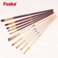 Foska Good Quality Painting Nylon Wood Artist Brush